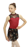 Girls 13" Wrap Skirt in Autumn Bloom Print - AW501AB G