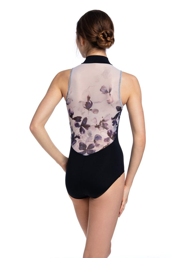 Zip Front with Frosted Petal Print - AW1062FP