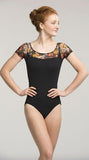 Cap Sleeves with Italian Floral Mesh - AW114IF