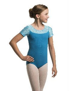 Girls Cap Sleeve with Mosaic Lace - AW114MS G