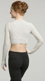 Long Sleeve Crop Top in Jersey - AW318