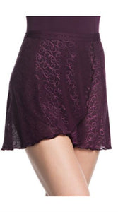 15" Wrap Skirt in Swirl Lace - AW501SW